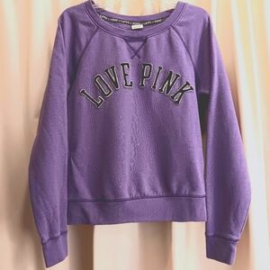 2011 Victoria's Secret Pink Long Sleeve Sweatshirt Purple Size M